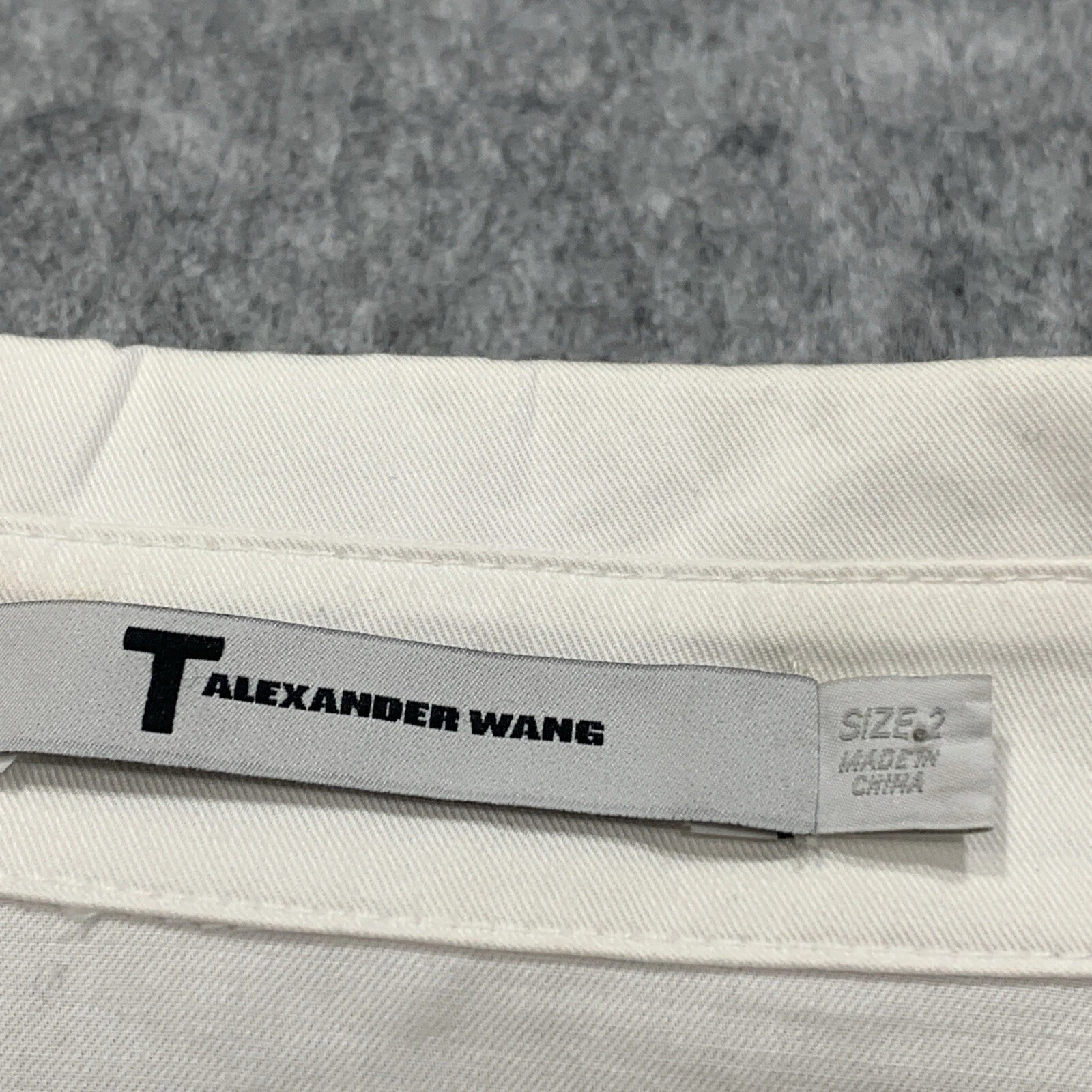 Abito camicia donna T Alexander Wang con colletto e bottoni tasche anteriori Taglia 2