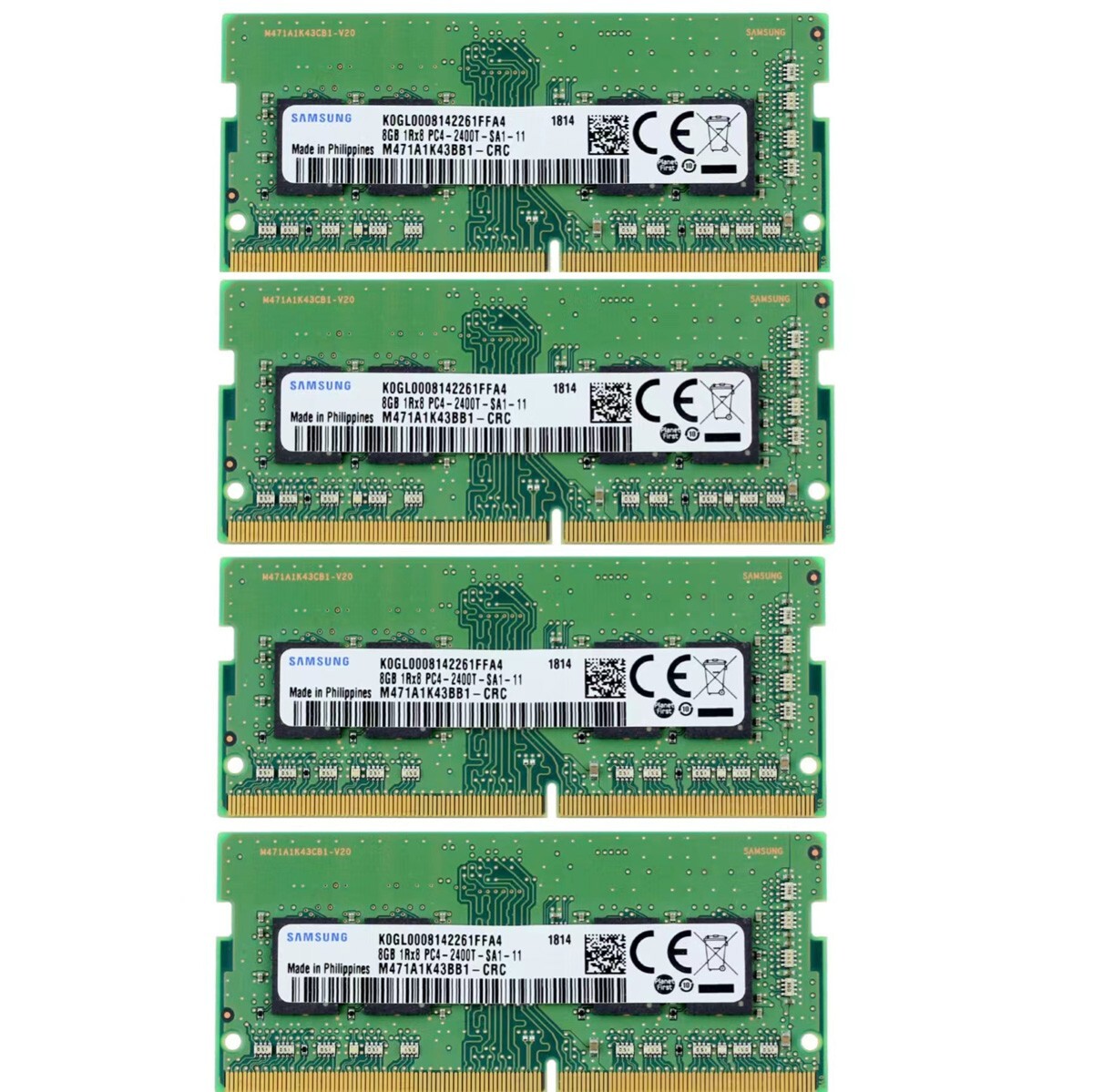 Samsung 32GB (4X 8GB DDR4 2400MHz PC4-19200 SODIMM Memory Ram