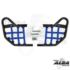 Yamaha Raptor 250 125  Nerf Bars  Alba Racing  Black bar Blue net    192 T1 BL