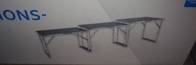 3 Stück Multifunktionstisch,100x60cm,ideal für Flohmarkt,Tapezieren etc.NEU!