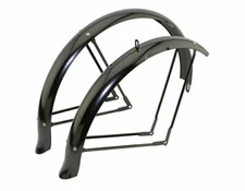 NEW! ORIGINAL 26" LOWRIDER FLARED STANDARD BALLON FENDER SET IN BLACK.