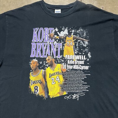 Vintage Kobe Bryant Los Angeles Lakers NBA Rap T Shirt XL | eBay