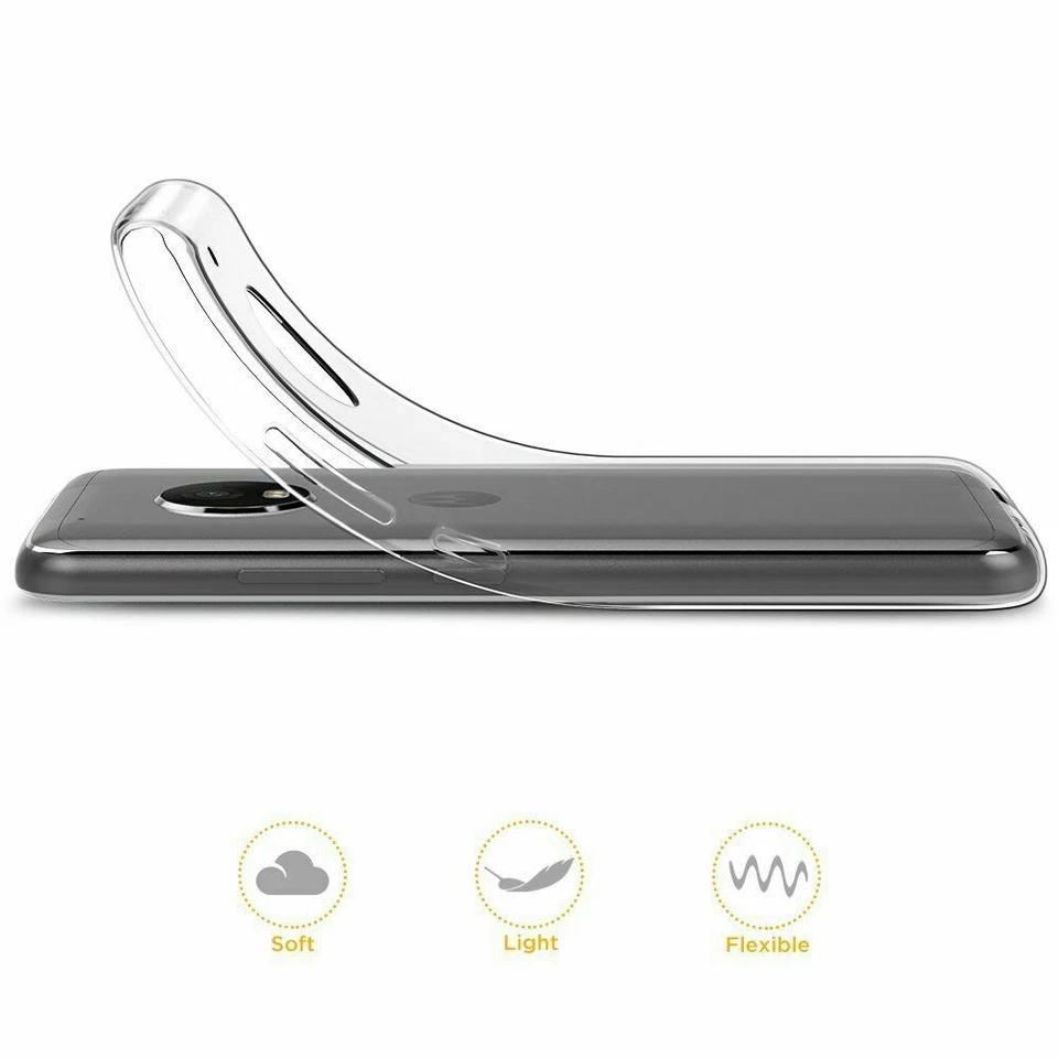 Funda protectora delgada transparente TPU gel transparente transparente para Motorola Moto G5 G4 Plus Foto 4 de 4