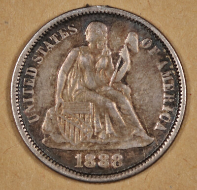 1888 Seated Liberty Love Token. XF. 192948 | eBay
