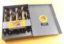 8 Pc Cobalt M42 Silver Deming Drill Bits 9/16" ~ 1" Drill Hog® Lifetime Warranty