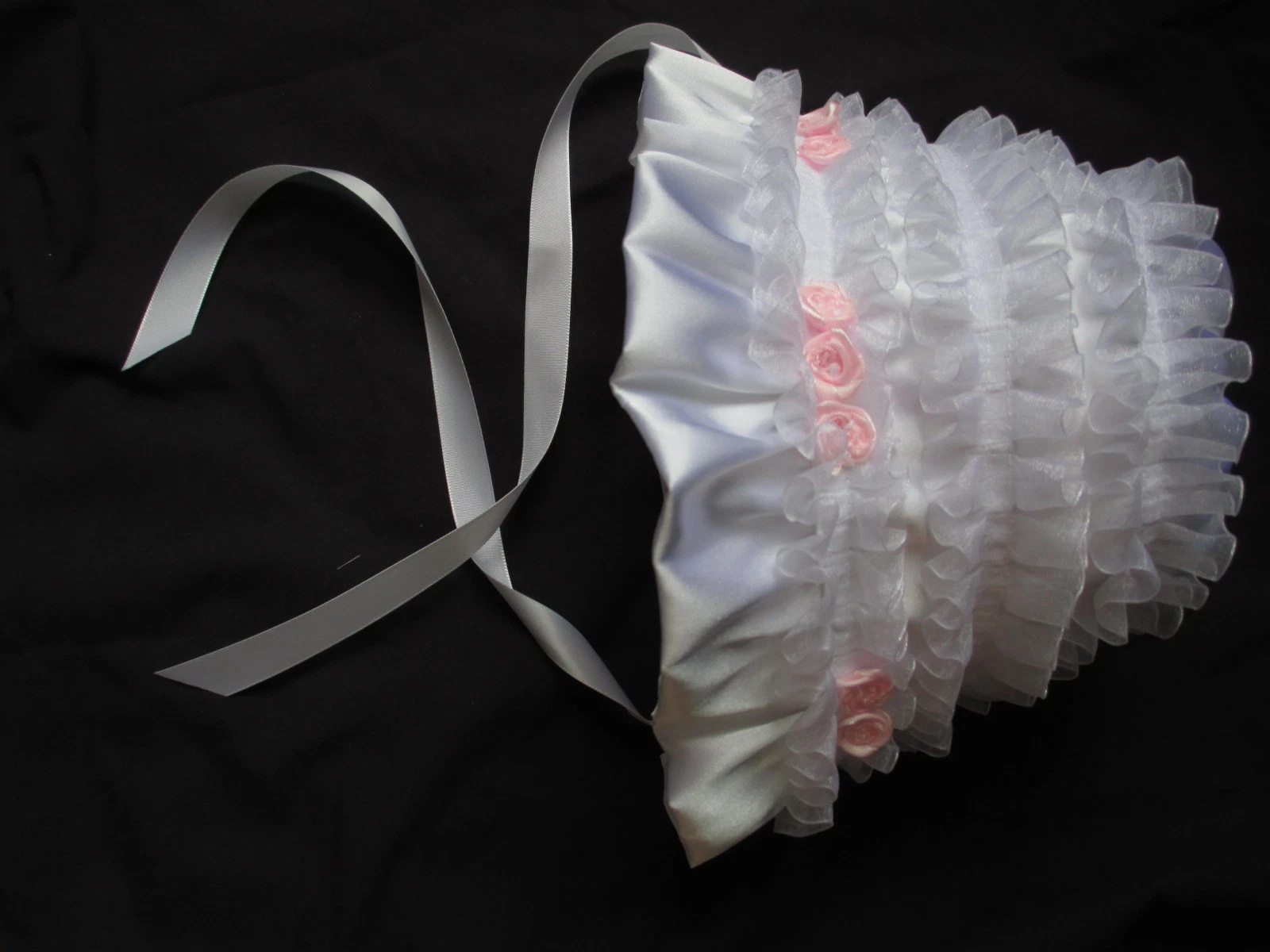 Reborn/ Baby Girl White Satin Christening/Baptism Bonnet /Sun Hat Sz 0-24 M
Opens in a new window or