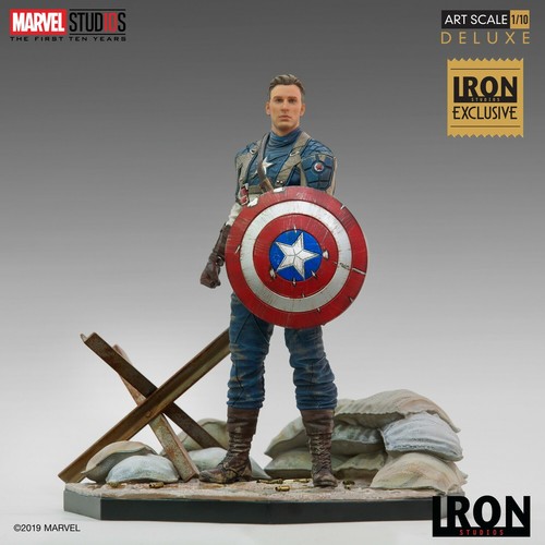 Iron Studios Avengers Captain America 1/10 Statue MCU 10 Years Event Exclusive - Picture 4 of 12