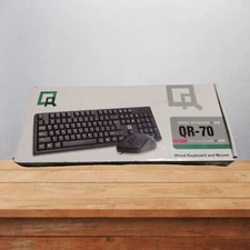 QR-70 WIRED KEYBOARD WITH OPTICAL MOUSE
