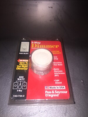 Pass And Seymor 3 Way Dimmer Switch 