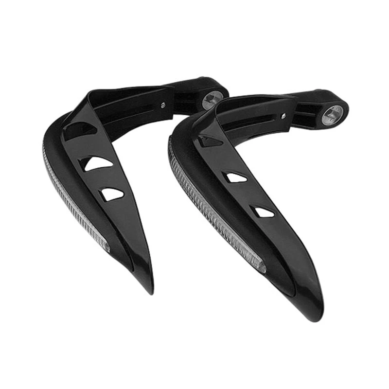 Capa protetora guidão protetor de mão luz LED corrida branca Motobike - Imagem 4 de 4