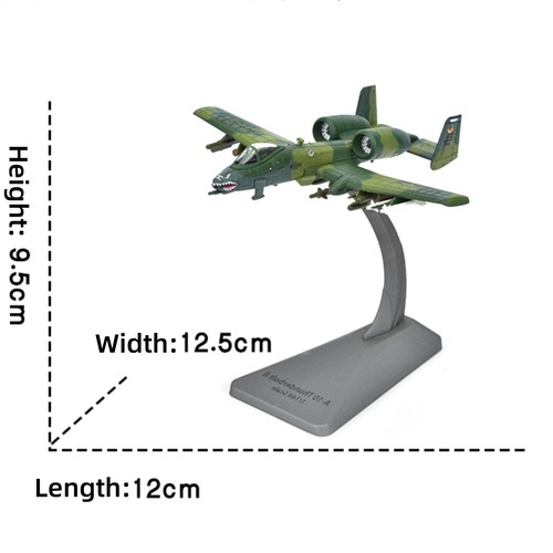 1/144 Diecast Alloy A-10 Fighter Military Aircraft Display Model Souvenir - Picture 12 of 12