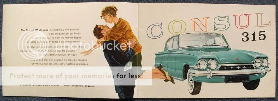 FORD CONSUL 315 Car Sales Brochure 1961 #F5224/361/ENG - Image 2 of 4