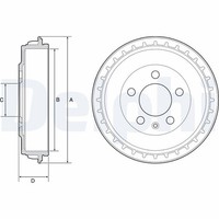 Bremstrommel Hinterachse FüR Seat VW Skoda Ibiza V Arona Polo VI Fabia IV