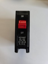 BRYANT 20 AMP BREAKER SINGLE POLE