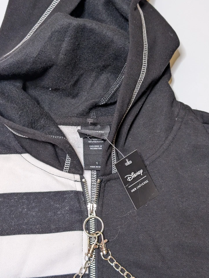 Sudadera con Capucha Her Universe Disney Pesadilla Antes de Navidad Jack Sally Split 1X Foto 3 de 4