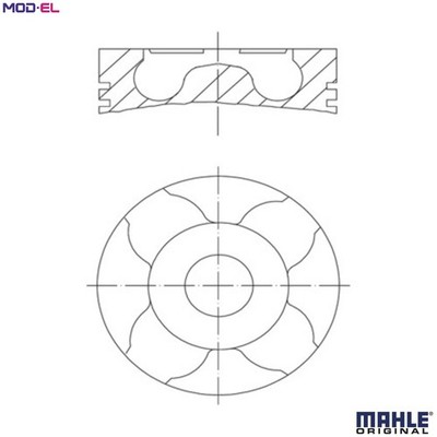 KOLBEN 229 37 00 FÜR D2066LF01/2066LF02/2066LF03/2066LF04/2066LF12 10,5L 6Zyl