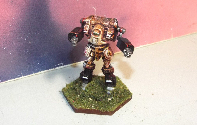 BATTLETECH KOSHI MECH [CLAN HELL'S HORSES] (RAL PARTHA, METAL, PAINTED)