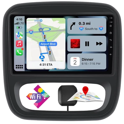 YUANTING Apple Carplay For Vauxhall Vivaro B 2014~18 Android 12 Car Stereo Radio GPS 32GB