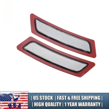 For 2011-2016 BMW F10 5 Series L+R White Front Bumper Reflectors 63147203266