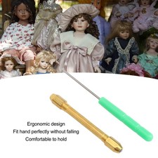 Doll Hair Rooting Holders 0.6mm 0.8mm Needles Alloy Handle Doll Hair Wig Making