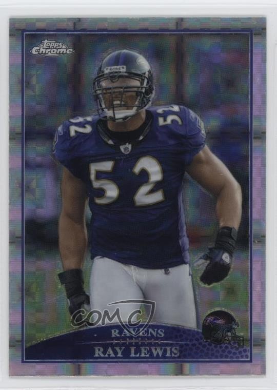 2009 Topps Chrome Retail X-Fractor Ray Lewis #TC109 HOF h8k