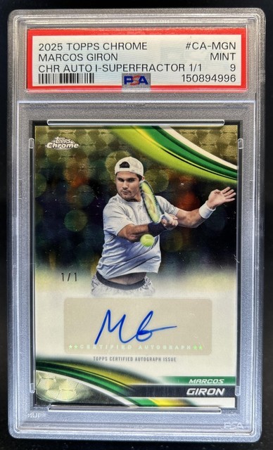 2025 Topps Chrome Marcos Giron Auto I Superfractor #1/1 PSA 9