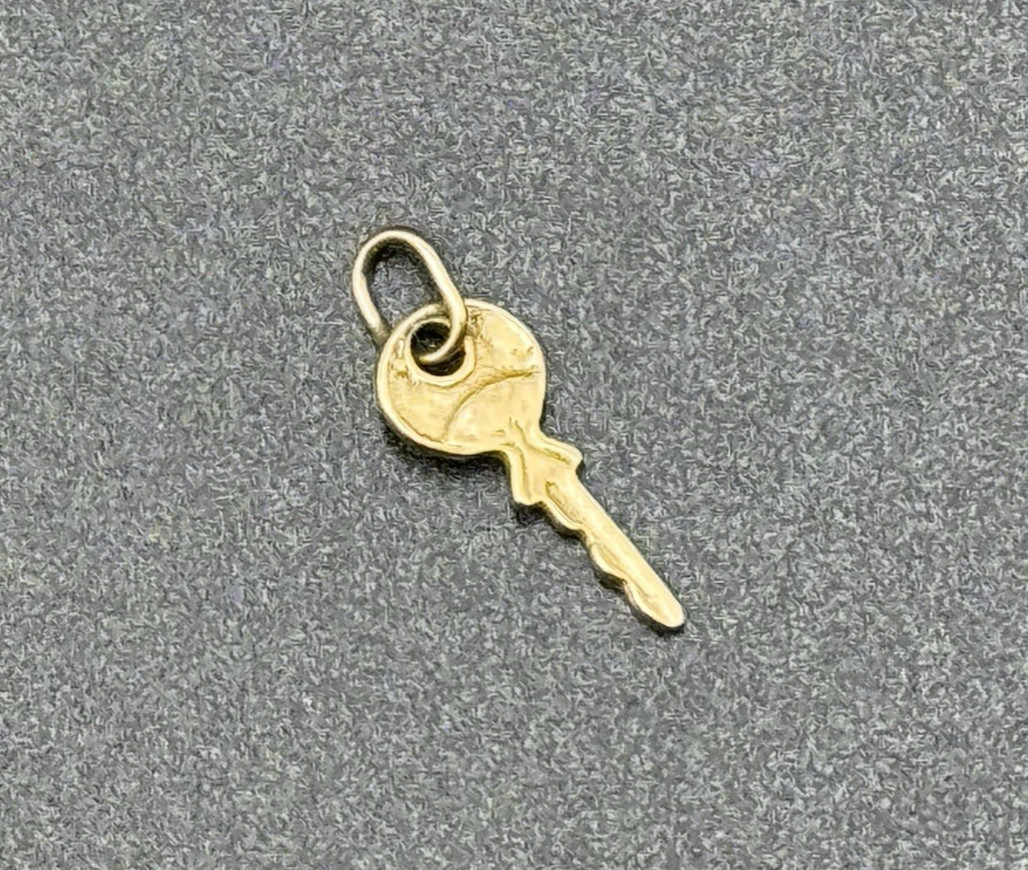 Vintage Miniature Tiny 14K Solid Yellow Gold Key … - image 1