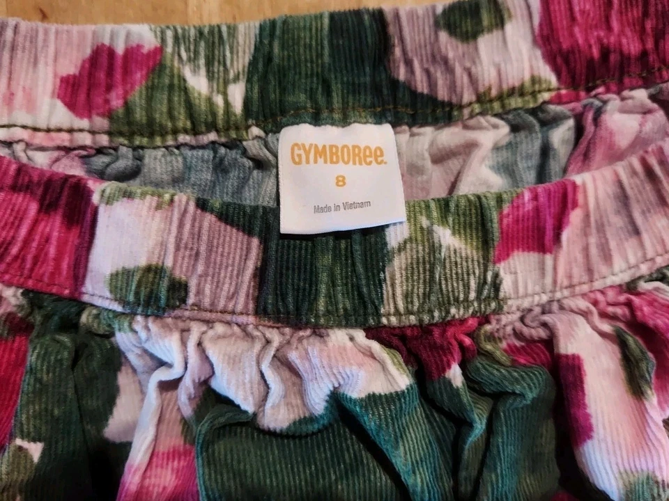 Falda Gymboree Niñas Talla 8 Cordorante Floral Rosa 100% Algodón Foto 2 de 4