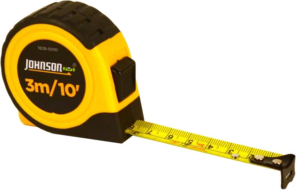 Johnson Level & Tool 1828-0010 Metric/Inch Power Tape, 3 m, Yellow,black - Image 3 of 4