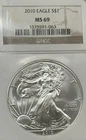 2010 Silver American Eagle NGC MS 69