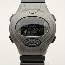 FOSSIL FL8861 Cyclops Digital Watch Y2K Black Resin Quartz Digital In hand