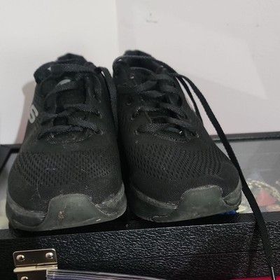 SKECHERS Arch Fit Air-Cooled Black Low Top Lace-Up Sneakers Synthetic Upper