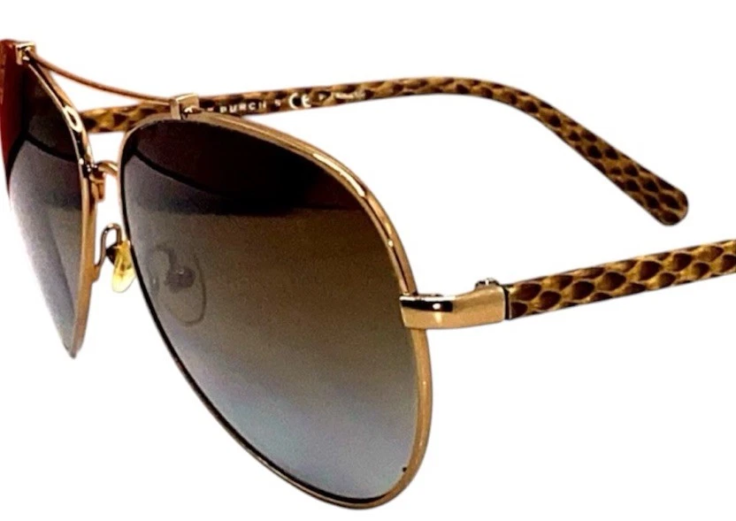 Tory Burch Aviator Sunglasses Gold Brown Gradient Snakeskin Arms 62mm Tory Burch 1091 w/ Gradient Progressive Reading Sunglasses  main image 4