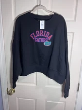 Women's Pro Standard Florida Gators Cropped Classic Pullover Sweatshirt XL Tags