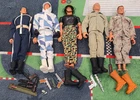 5 GI Joe 1:6 12" Army Snow Scuba Military Men 90's Action Figure Lot