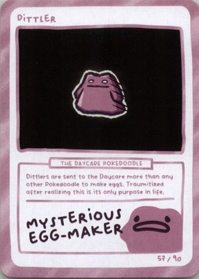 Pokedoodles Gag Teams - Dittler (Ditto) 57/90 - Set 2 Pokemon Fan Art