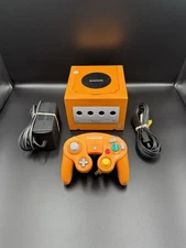 Nintendo GameCube Spice Orange Console DOL-001 OEM W/ Power AV Controller
