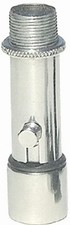 WindTech QC-2, Chrome Microphone Stand Quick Disconnect  5/8"-27 Threaded