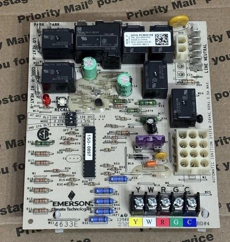 OEM Goodman Amana PCB00109 Furnace Control Board EMERSON 50M56-289-90 🔥Checked
