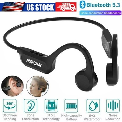 Mpow Open-Ear Bluetooth Sport Headphones Bone Conduction Wireless Earphones IPX6