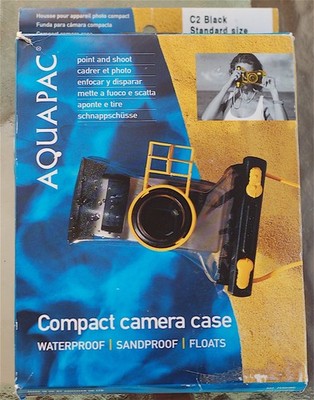 AquaPac Compact Camera Case Waterproof Sandproof Floats NEW in open box