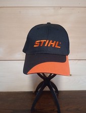 STIHL Embroidered Logo Orange  Black Adjustable Snapback Baseball Hat Cap