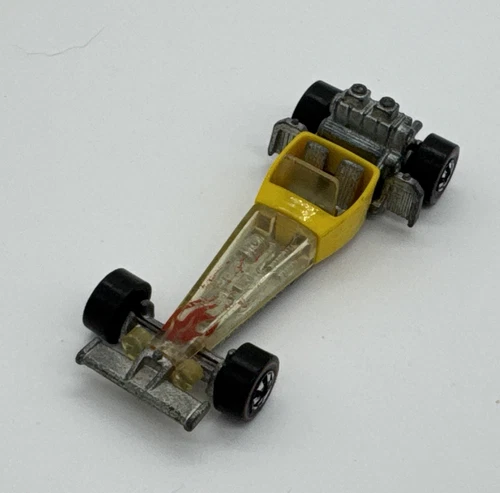Hot Wheels Redline Mattel Odd Rod Dragster Clear w Flames 1976 Mattel Hong Kong