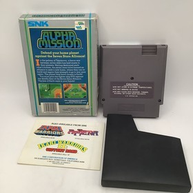 SNK Alpha Mission (NES, Nintendo Entertainment System, 1987) CIB w/Manual