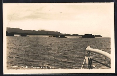 Foto-AK Tierra de Fuego, Canal Smith Magallanes 