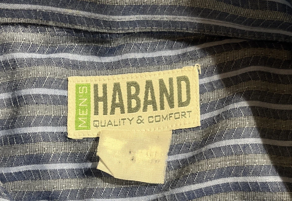 Camisa De Colección Haband Garage Años 60 Abotonada Manga Larga Perla Botones a Presión Bolsillo Foto 4 de 4