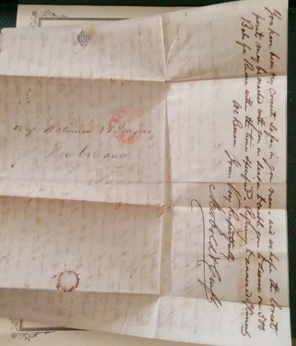 A51# Old 1847 Stampless Cover / Commercial Merchant List - Picture 2 of 6