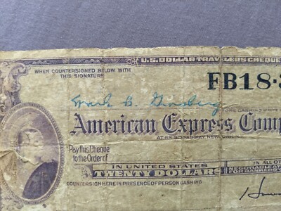 American Express トラベラーズチェック 1921-2001 Japan American Express Company Travellers Cheque/Check