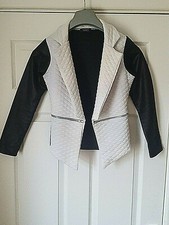Edge Womens Jacket Black And White Size Uk 8