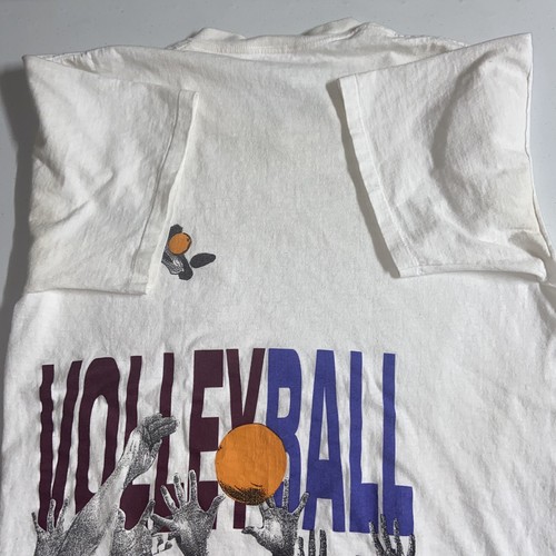 Vintage Nike Beach Volleyball Just Do It Single Stitch T-Shirt Sz M Front & Back - Picture 11 of 14